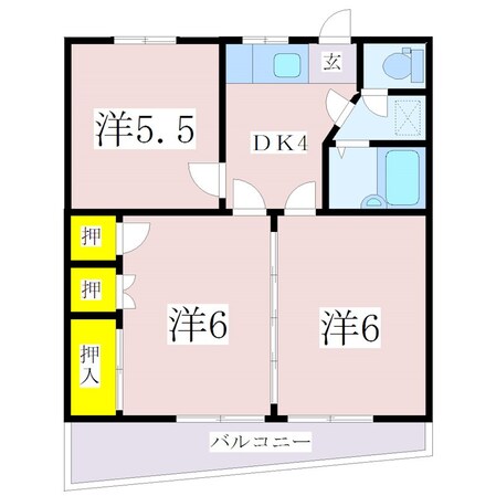 平川シーサイドマンションの物件間取画像